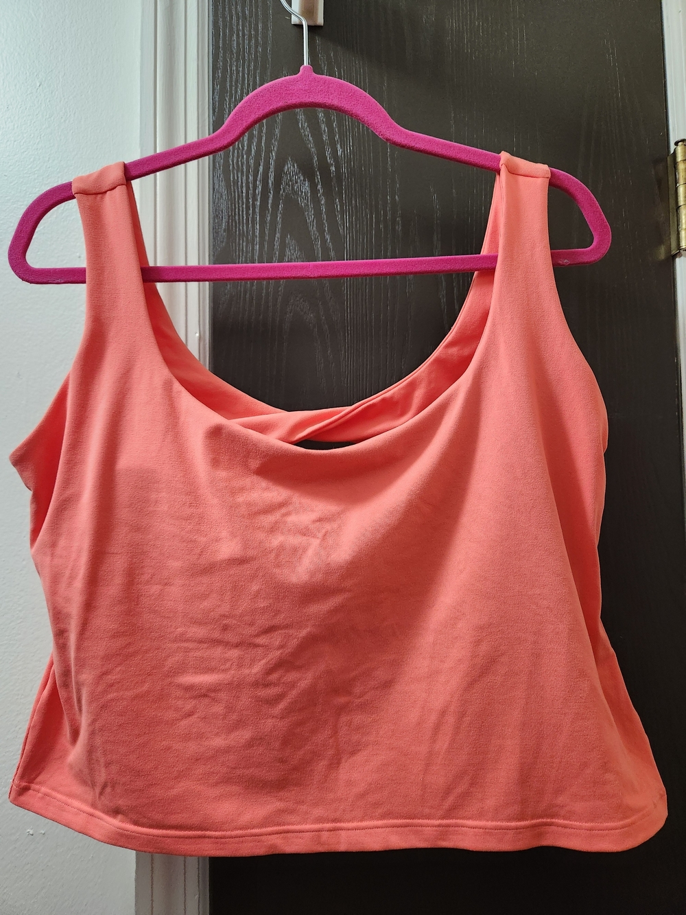 Fabletics Cropped Bra Tank In Coral